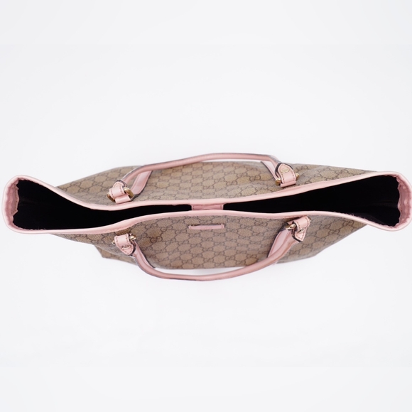 BA25❤️ Gucci GG Monogram Supreme Coated Canvas Joy Tote Bag - Picture 11 of 13